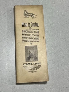 1896 Unbound Copy Of What is Coming By Lyman E Stowe + 2 Prophetic Charts. - Bild 1 von 24