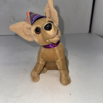 Taco Bell Talking Chihuahua Dog Plush 2000 Y2K "Happy New Year Amigos" Vintage - Image 1 of 4