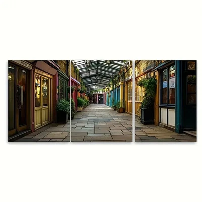 3pcs  Covent Garden London Travel Metal Print Ready to Hang Art - Image 1 of 4