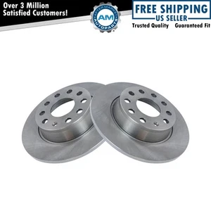 Rear Disc Brake Rotors Left & Right Pair for Audi A3 VW EOS Golf Jetta - Picture 1 of 6