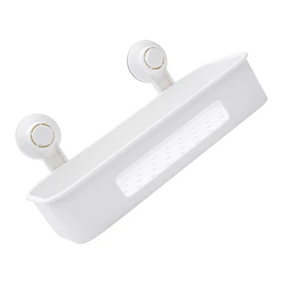  Suction Cup Bathroom Organizer Towel Rack Hanging Storage Basket - Image 1 of 4