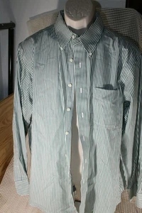 Camicia elegante uomo American Living Ralph Lauren 17-34/35 verde/bianco a righe - Foto 1 di 6