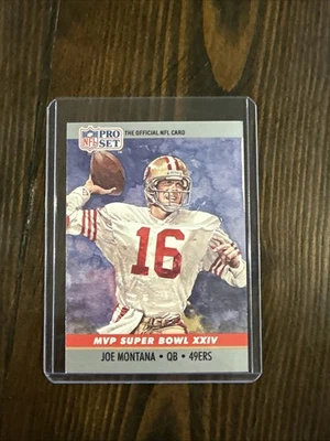 1990 Pro Set Super Bowl MVP's #24 Joe Montana 49ers Card - EXCELLENT Condition - Image 1 of 2