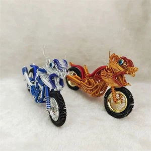 Statue Aluminum Wire Motorbike Model Desktop Decorative - Picture 1 of 13
