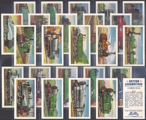 AMALGAMATED TOBACCO-FULL SET- BRITISH LOCOMOTIVES 1961 (25 CARDS) EXCELLENT+++ - Picture 1 of 4