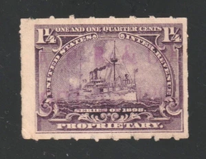 Scott # RB25, Used, 1¼¢ Proprietary Battleship, A. P. Bush & Co., Boston, MA - Picture 1 of 2