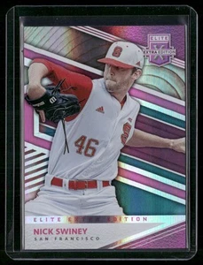 2020 Panini Elite Extra Edition #67 Nick Swiney Pink - Picture 1 of 2