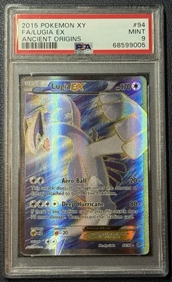 2015 Pokemon XY Ancient Origins Lugia EX Full Art 94/98 PSA 9 Clean Regrade? - Image 1 of 2
