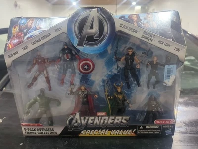 Paquete de 8 Marvel Avengers Collection Target exclusivo Hasbro 2012 Legends Universe Foto 1 de 4