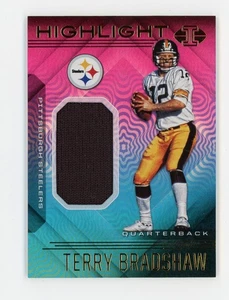 2020 Panini Illusions TERRY BRADSHAW Rare JERSEY PATCH #HS9 PITTSBURGH STEELERS - Picture 1 of 2