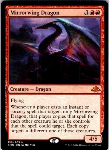 Mirrorwing Dragon  FOIL EMN MTG Eldritch Moon Mythic NM/EX - Image 1 of 1