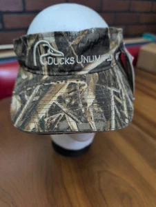 Cappello Berretto Visiera Mimetica Ducks Unlimited Adulto Regolabile Caccia Realtree Max-5 Nuovo con etichette - Foto 1 di 8