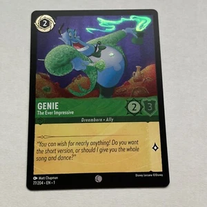 Genie 77/204 Disney Lorcana The First Chapter Common Cold Foil Card NM - Picture 1 of 2
