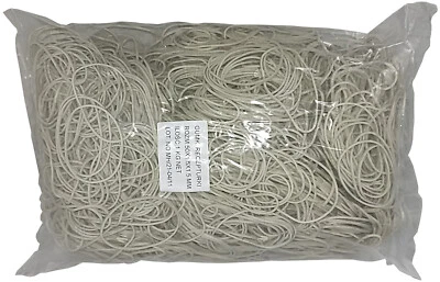 FA.ARS 1 kg Gummiringe Gummibänder Haushaltsgummis weiß 50 mm Ø 1,5 x 1,5 mm breit