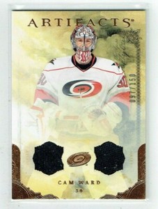 10-11 UD Upper Deck Artifacts  Cam Ward  /150  Dual Jerseys