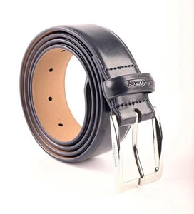 New Hardy Amies Premium Quality Leather Belt RRP£100 W32" Savile Row London Blue - Picture 1 of 8