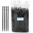 Black Zip Ties 8 Inch 1000 Pack Heavy Duty With Tensile Strength 75Lbs Cable ...