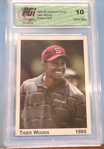 RARE 1995-96 STANFORD PROMO TIGER WOODS RC PG1 GEM MINT 10 - Picture 1 of 2