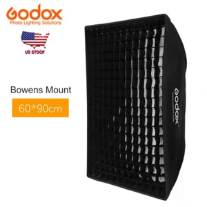 Godox 60x90cm 24"x 35" Grid Honeycomb Softbox Bowens Mount For Studio Flash US - Picture 1 of 6