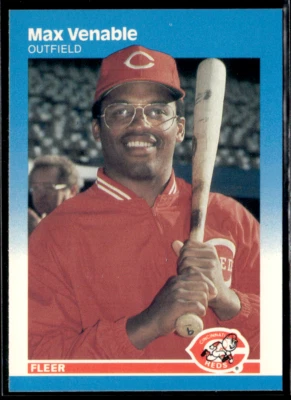 1987 Fleer Glossy - #216 Max Venable - Image 1 of 2
