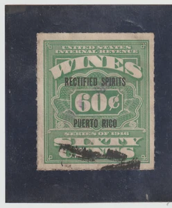 Puerto Rico Scott # RE29 60¢ Rectified Spirits (1934) - Picture 1 of 1