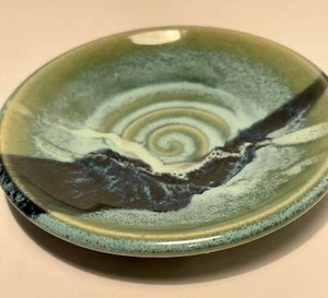 Signed pottery ring or trinket dish - Picture 1 of 4