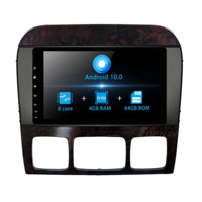 Androind 10.0 Car Stereo Radio For Benz S W220 1998-2005 GPS Navigation 4G WIFI - Image 1 of 4