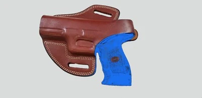 Left Hand Armadillo Holsters Tan Butterfly Belt Holster w/snap for Glock 21 - Image 1 of 2