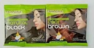 Patanjali Hair Colour Kesh Kanti  | Natural Black | Natural Brown 40g Each 4PACK - Picture 1 of 13
