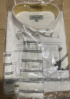 Camisa social/gravata/lenço masculino Fratello (19,5) - Imagem 1 de 4