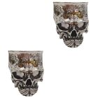  2 Pieces Skull Mug Whiskey Gifts for Men Cool Mugs Drink Cup