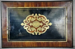 Napoleon III Fächerbox Amaranthfurnier und Messingintarsie - Bild 1 von 8