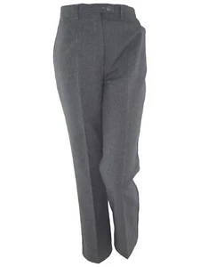 Benetton Pantalone Classico Da Donna 40 W26 Eu36 S Small Grigio Gamba Dritta - Imagen 1 de 3