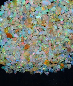 50 ct lot natural Ethiopian polished opal rough, polished raw opal crystal,3/5mm - Picture 1 of 4