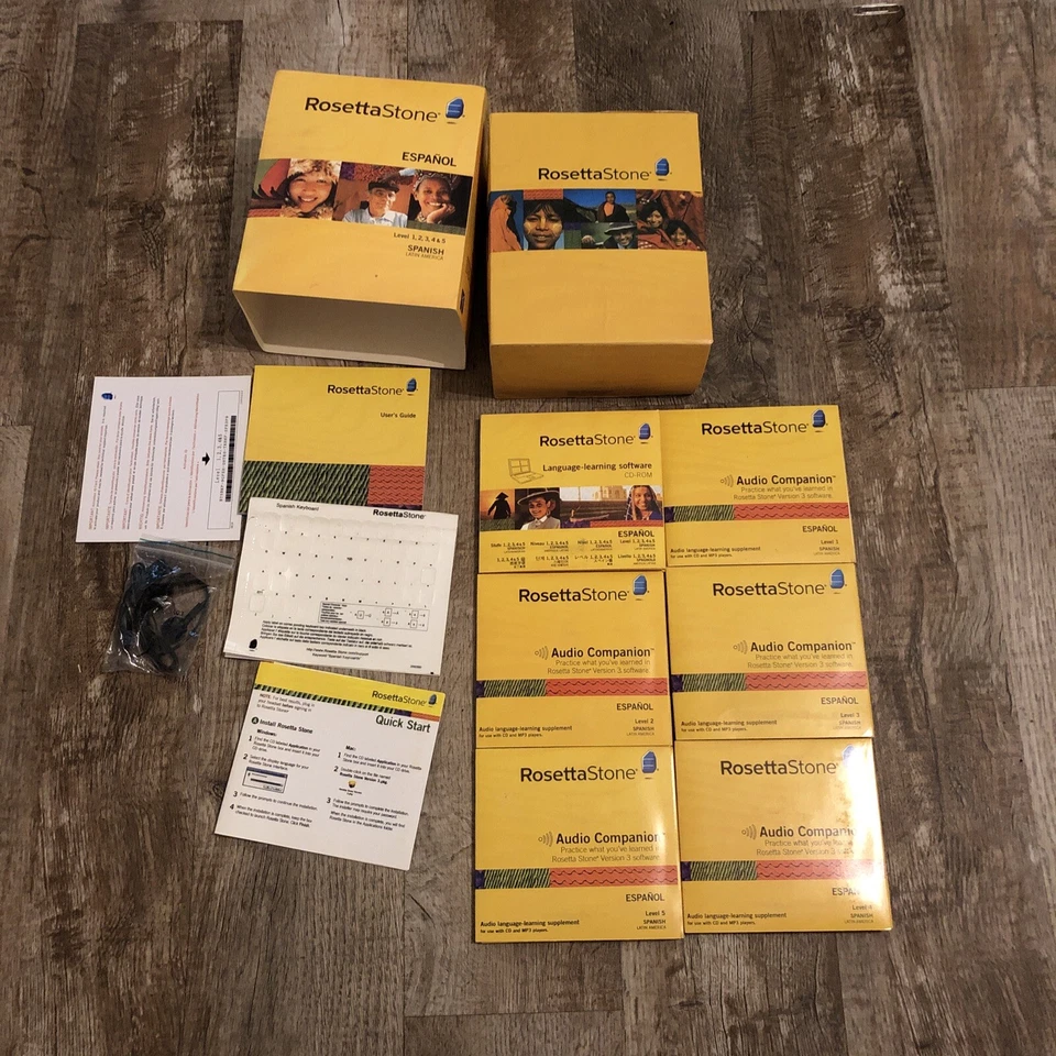Rosetta Stone Spanish Latin America Version 3 Level 1-5 Near Complete Program - Image 1 of 4