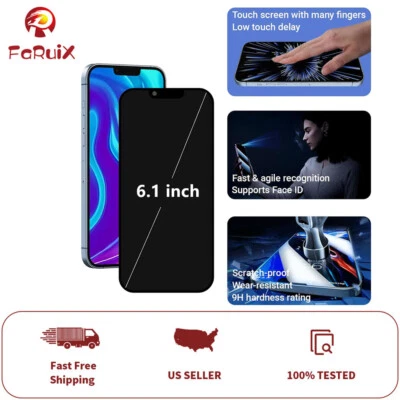 FARUIX LCD Screen Replacement for iPhone 13 Pro Touch Display Digitizer Frame Assembly