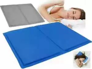 Blue Cooling Gel Pad Cool Mat For Dog Pet Home Pillow Cushion Yoga Bed Sofa - Picture 1 of 10