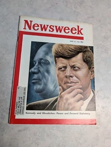 Vintage Newsweek Magazin 12. Juni 1961 mit Präsident Kennedy JFK - Bild 1 von 5