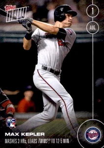 2016 Topps Now Max Kepler Minnesota Twins Mashes 3 HR's #304 Run of 620 - Picture 1 of 1