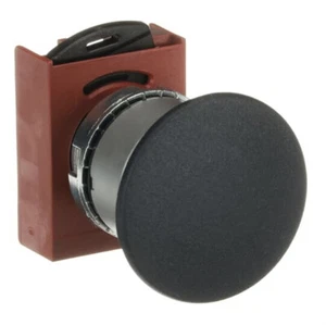 GE ABB Power 184040 P9MEM4NN Button A Mushroom D.1 9/16in Black - Picture 1 of 6