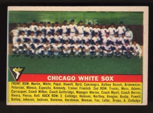 1956 Topps Chicago White Sox Team Card #188 - Picture 1 of 2