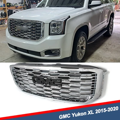 Fit For 2015-2020 GMC Yukon XL Denali Style Chrome Front Bumper Grille 22936421 Foto 1 de 4