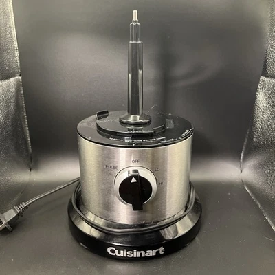 Cuisinart Food Processor DLC-6 BASE w/ MOTOR OEM Silver/Black▪︎TESTED / WORKS - Image 1 of 4