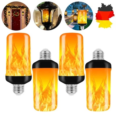 Flammen Glühbirne Flackernde Licht Effekt LED 4 Modi Außenleuchte Flackerlicht - Bild 1 von 4
