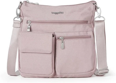 Bolso Bandolera Baggallini Blush Shimmer Delgado - Ligero, Resistente al Agua, RFID Foto 1 de 4