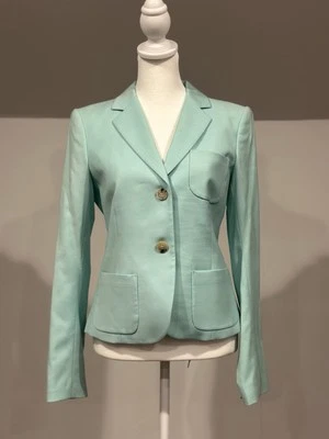 Theory Blazer With 3 Pockets Mint Green. Size XS. Cotton Blend With Lining - Image 1 of 4