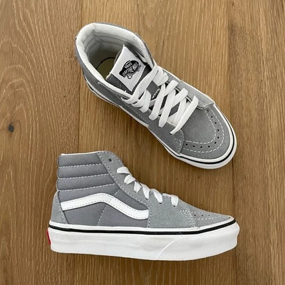 范斯鞋 运动鞋 Little Kids 12 SK8-Hi 麂皮绒 纯灰色 508731 浅灰色 — 第 1/4 张图片