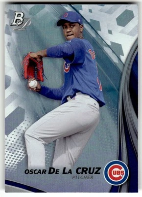 2017 Bowman Platinum #TP-OD Oscar de la Cruz Top Prospects Chicago Cubs Baseball - Image 1 of 2