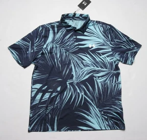 Under Armour UA Matchplay Printed Polo (L) 6009800 (412) Midnight Navy - Picture 1 of 1