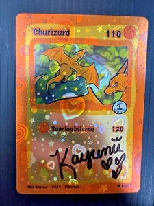 Churizurd POKIDOKI 26 Cuore Holo 1° EDIZIONE Fan Art Artista Firmato Kayunii - Foto 1 di 2